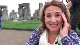 Stonehenge, Wiltshire | spot random stylish lady in red !