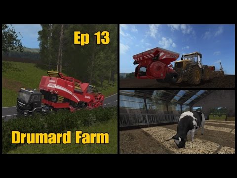 Let's Play Farming Simulator 17 PS4: Drumard Farm, Ep 13