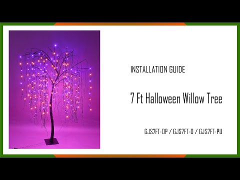 Installation Guide - 7 ft Halloween Tree with Lights, GJS7FT-OP GJS7FT-O GJS7FT-PU