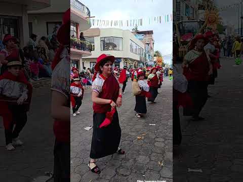 Desfile folklórico Pillaro Tungurahua Ecuador #danza #cultura #tradicion