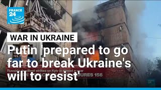 Download lagu Putin 'prepared to go far in order to break Ukraine's will to resist' • FRANCE 24 English mp3