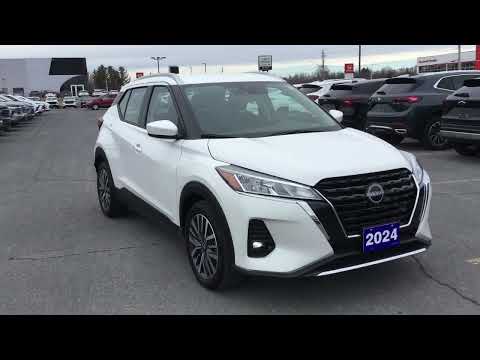 2024 Nissan Kicks SV FWD in White for sale at Seaway Chevrolet Buick GMC Ltd in Cornwall, ON