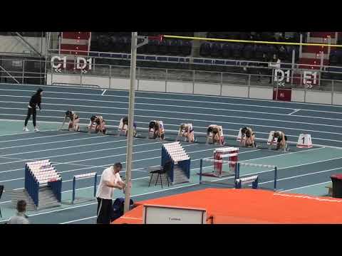 60m kobiet U18 bieg 3 - Toruń 20210206