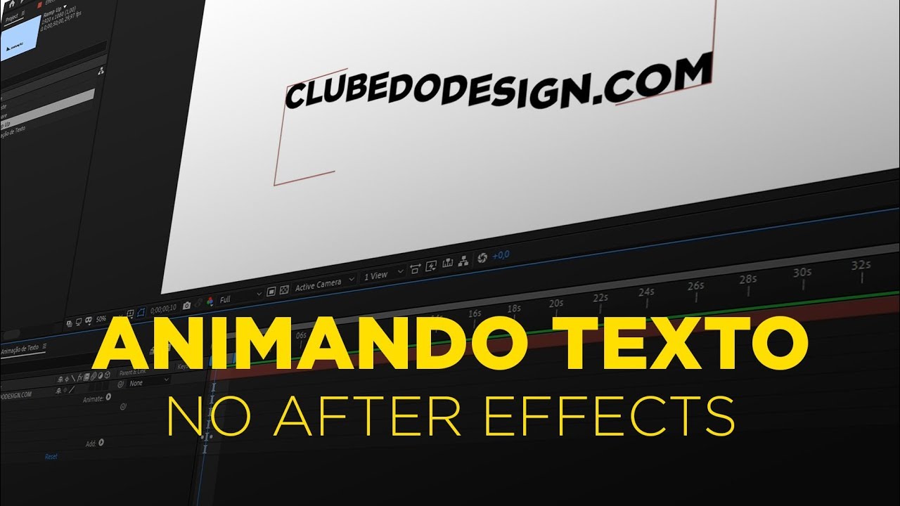 Animação de Texto no After Effects