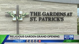 Maysville family unveils new peaceful statuary garden at St. Patrick's Cemetery