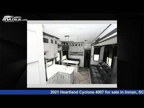 Amazing 2021 Heartland Cyclone 4007 Toy Hauler RV For Sale in Inman, SC | RVUSA.com