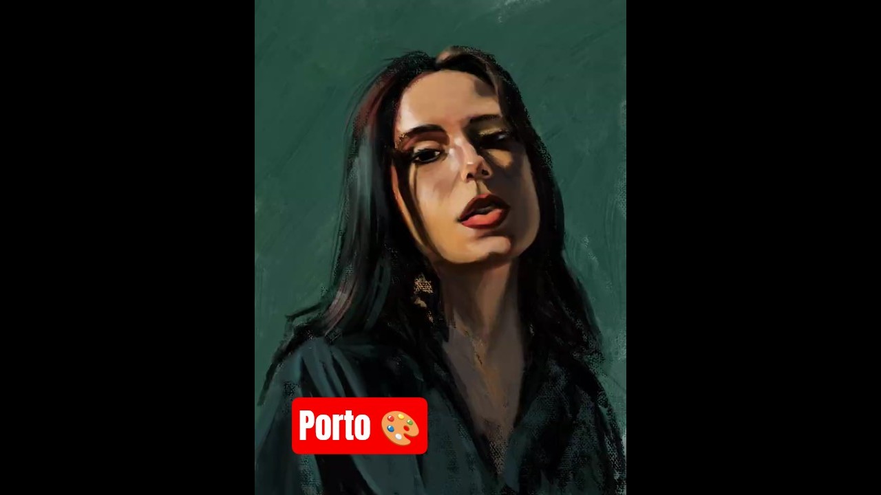 portrait green background  #art #digitalart #digitalpainting #speedpaintingsexperience #drawing