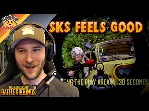 chocoTaco's Feeling the SKS Right Now ft. Halifax - PUBG Duos Gameplay