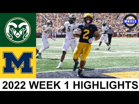 #8 Michigan v Colorado State Highlights | College Football Week 1 | 2022 College Football Highlights