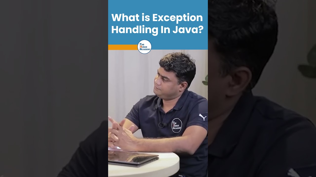 What is Exception Handling in Java? | Java Interview Questions | #shorts #kiransir #java