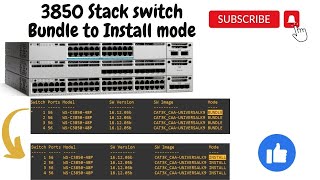 3850 Stack Switch IOS conversion - Bundle to Install mode