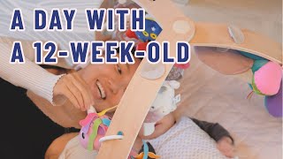 Mom & 12-week-old baby | Baby routine | House Cleaning | How