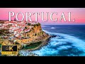 FLYING OVER PORTUGAL (4K UHD) - Soothing Music With Stunning Beautiful Natural Film For Relaxation
