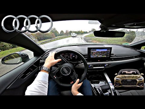 Audi A5 40 TDI S LINE POV City TEST Drive Onboard