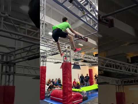 AMERICAN NINJA WARRIOR COURSE RUN COMPETITION!! 😱 #shorts