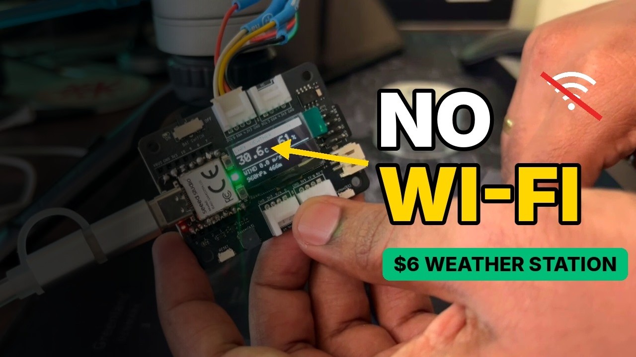 Offline Weather Station ด้วย XIAO SAMD21 Plus และ DFRobot Lark