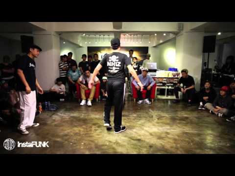 InstaFUNK 2015 Popping & Locking Battle - Popping DT vs Ken - Popping Best 32
