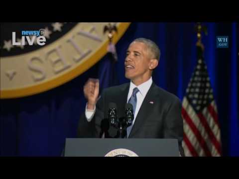 Newsy Live - オバマ大統領のお別れの演説 (Newsy Live - President Obama's farewell address)