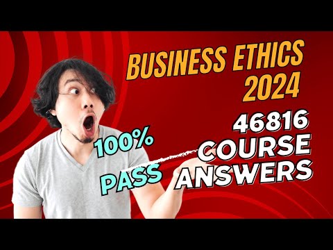 Business Ethics in TCS iEvolve | Latest Question & Answers || 2024 || 46816 tcs course answers