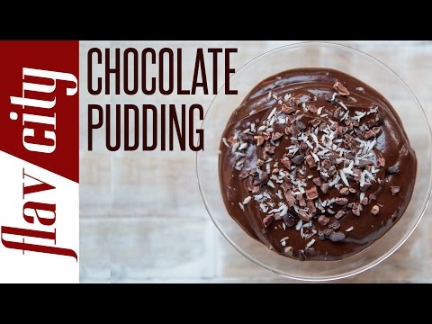 Avocado Chocolate Pudding - Vegan Chocolate Pudding - FlavCity with Bobby