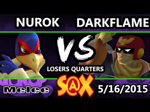Spring Arcadian - Nurok (Falco) Vs. Darkflame (Captain Falcon) SSBM Losers Quarters - Smash Melee