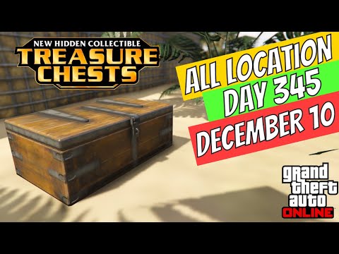 GTA Online Treasure Chest Locations December 10 | DAY 345 ON THE CAYO PERICO ISLAND