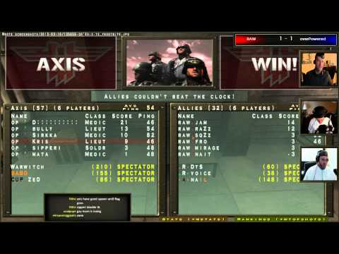 RTCW Fall Cup: raw vs. overPowered - Playoffs LB Finals (Part 2)