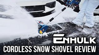 ENHULK 20v Cordless Snow Shovel Review: Easy Snow Removal on a Budget!