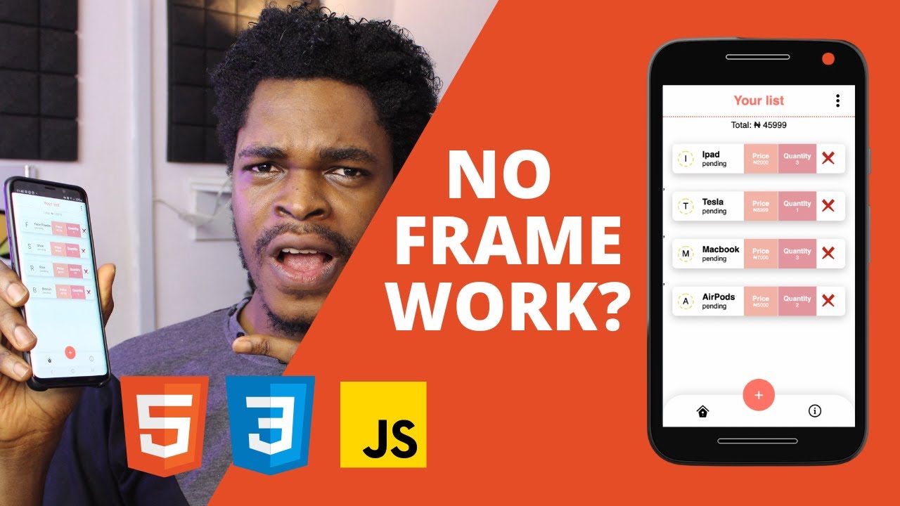 Mobile App with ONLY HTML, CSS and JavaScript? UNBELIEVABLE