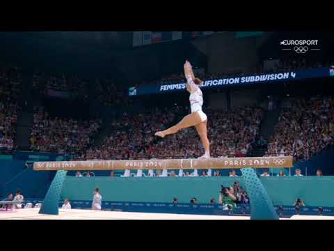 Coline Devillard Beam Qualifications 2024 Olympics