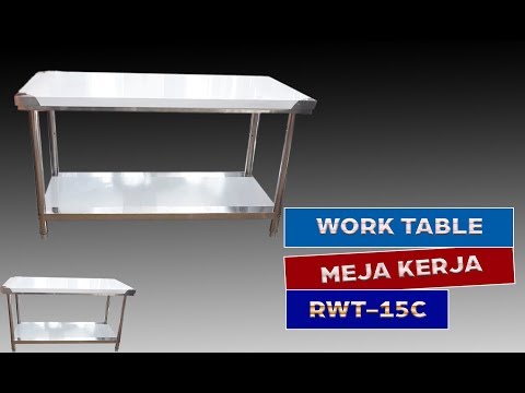 Meja Dapur | Meja Kitchen | Meja Kerja Stainless | Mutu RWT-10C on Youtube
