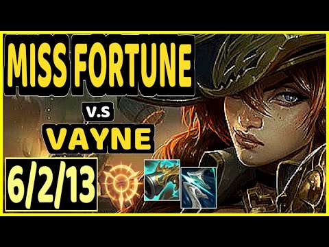 ERYON (MISS FORTUNE) vs VAYNE - 6/2/13 KDA BOTTOM ADC GAMEPLAY - BR Ranked DIAMOND