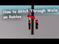 How To Glitch Through Walls In Roblox! (/e dance2 glitch)