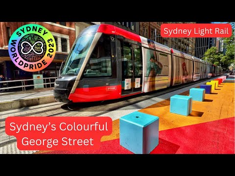 Sydney Light Rail Vlog 78: Sydney World Pride 2023 - A Colourful George Street