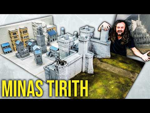 Minas Tirith is FINISHED! The BIGGEST wargaming board in YouTube History! Lord of the Rings (part 1)