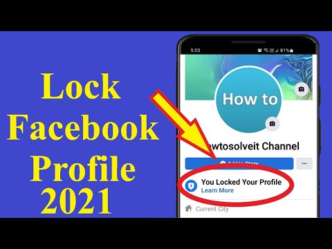 How to Locked Facebook Profile | Facebook Profile is Locked!! - Howtosolveit