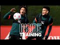 Inside Training: Boss goals and brilliant head tennis ahead of Arsenal