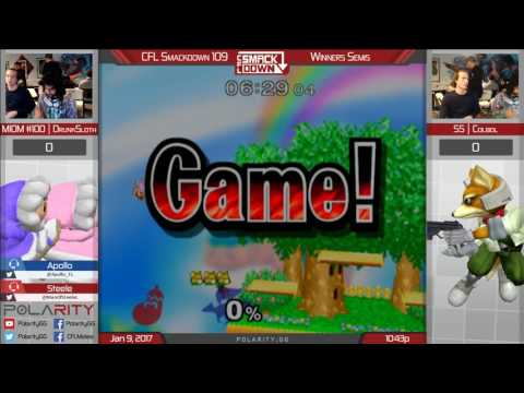 CFL Smackdown 109 Melee - Drunksloth (ICs) vs SS Colbol (Fox) - Winners Semis