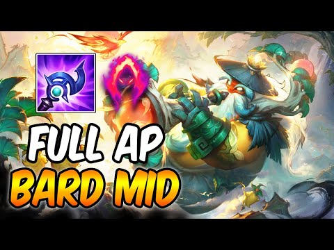 FULL AP BURST BARD MID | SHAN HAI SCROLLS BARD | New Build & Runes | League of Legends