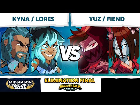 Yuz & Fiend vs Lores & Kyna - Elimination Final - Brawlhalla Midseason Championship 2024 - LAN 2v2