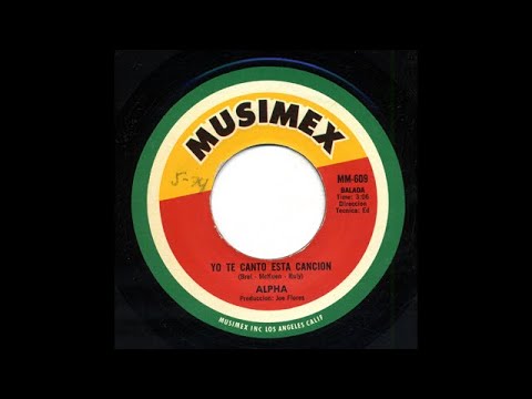 Alpha - Solo Se Que Te Quiero - Musimex mm-609-b