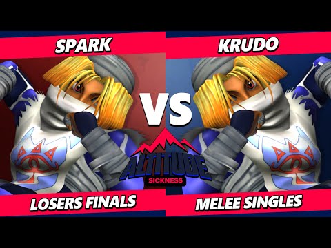 Altitude Sickness Losers Finals - Spark (Sheik) Vs. Krudo (Sheik) Smash Melee - SSBM