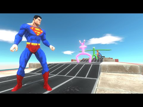 SUPERHEROES VS RAINBOW FRIENDS - Animal Revolt Battle Simulator