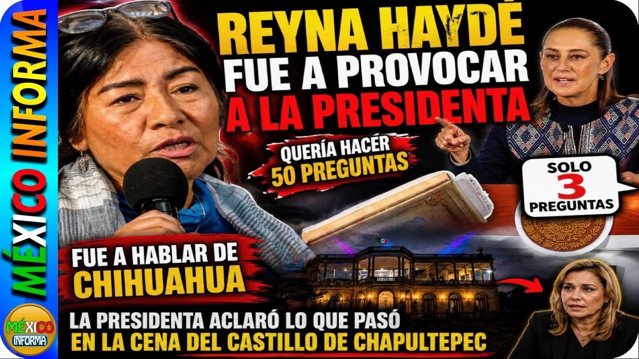 REYNA HAYDÉ FUE A PROVOCAR A LA PRESIDENTA. QUERÍA HACERLE 50 PREGUNTAS. LA TUVO QUE CALLAR.