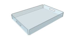 Plateau de table en plexiglass