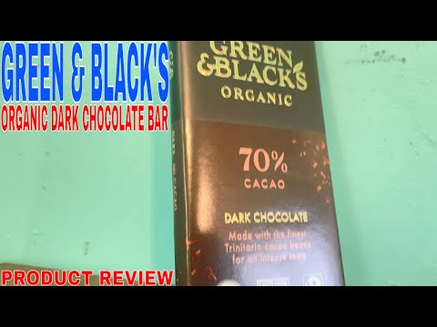 ✅  Green & Black's Organic Dark Chocolate Bar, 70% Cacao, 10 - 3.17 oz Bars🔴