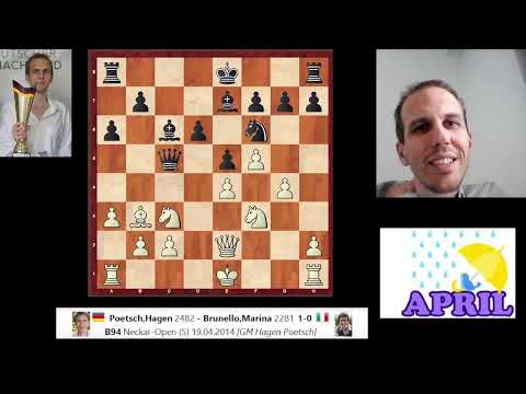 Spektakuläre Najdorf-Kombinationen! (IM Poetsch - WIM Brunello, 2014)