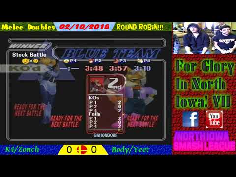 FGINI VII - Melee Doubles - Round Robin! - K4 + Zonch vs Body + Yeet