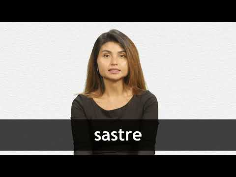 How to pronounce SASTRE in Latin American Spanish
