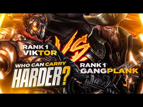 Dun | RANK 1 VIKTOR VS RANK 1 GANKPLANK (Solarbacca) Who Can Carry Harder?